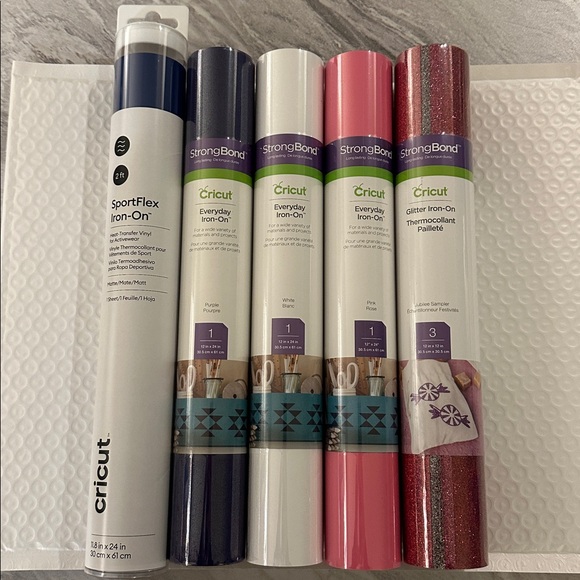 Cricut Other - Cricut StrongBond Iron-On Vinyl Set - Multiple Colors | Brand New